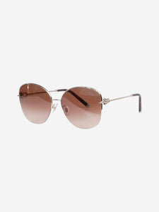 Tiffany & Co. Gold gold trim sunglasses - IN STORE ONLY