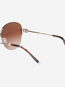 Tiffany & Co. Gold gold trim sunglasses - IN STORE ONLY