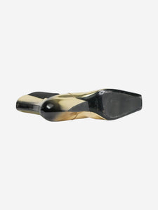 Prada Gold Calzature Donna metallic ombre ankle boots - size EU 39