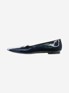 Manolo Blahnik Blue patent leather flats with pointed toe - size EU 41.5