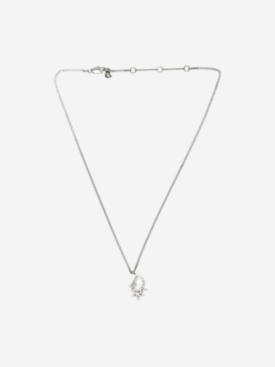 Silver star logo necklace Jewellery Christian Dior 