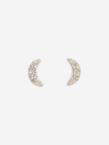 Robinson Pelham Yellow gold 14ct crescent earrings