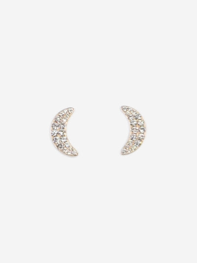 Robinson Pelham Gold embellished crescent earrings Jewellery Robinson Pelham