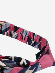 Gucci Pink patterned headscarf