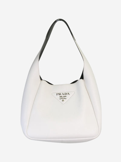 White 2021 leather mini top handle bag Top Handle Bags Prada 