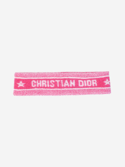 Pink branded headband Hats, Scarves and Gloves Christian dior 