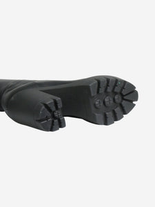 Giuseppe Zanotti Black leather knee-high platform boots - size EU 37
