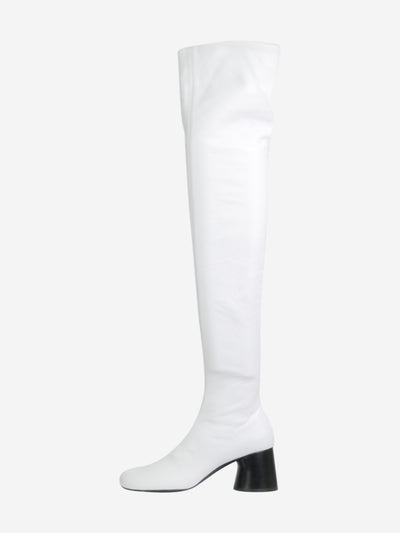 White leather knee-high boots - size EU 38 Boots Khaite 
