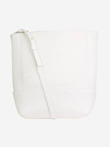 Bottega Veneta White leather bucket bag