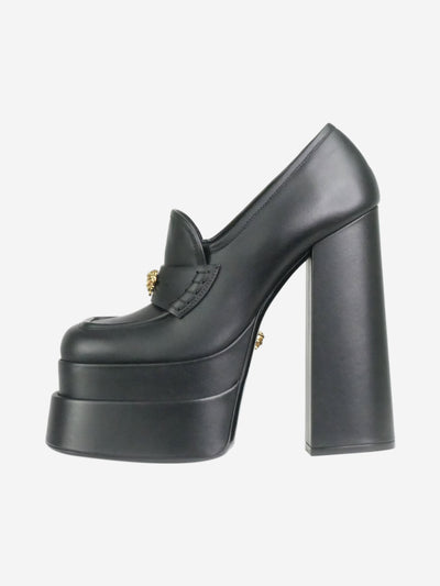 Black Aevitas platform loafers - size EU 37 Heels Versace 