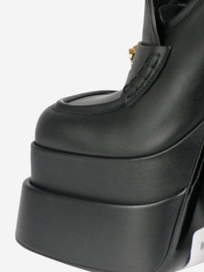 Versace Black Aevitas platform loafers - size EU 37