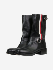 Christian Dior Black leather boots - size EU 38.5