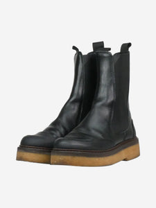 Ganni Black leather Chelsea boots - EU 42