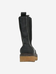 Ganni Black leather Chelsea boots - EU 42