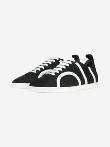 Toteme Black suede trainers with white details - size EU 40