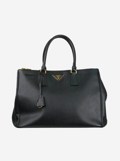 Black large Saffiano leather Galleria top handle bag Top Handle Bags Prada 