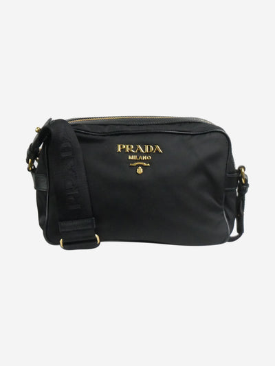 Black Tessuto nylon and leather shoulder bag Shoulder bags Prada 