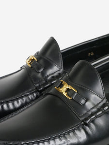 Celine Black leather Triomphe loafers - size EU 42