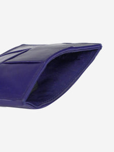 Bottega Veneta Purple intrecciato leather wallet