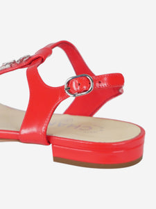 Chanel Red T-strap sandals - size EU 38
