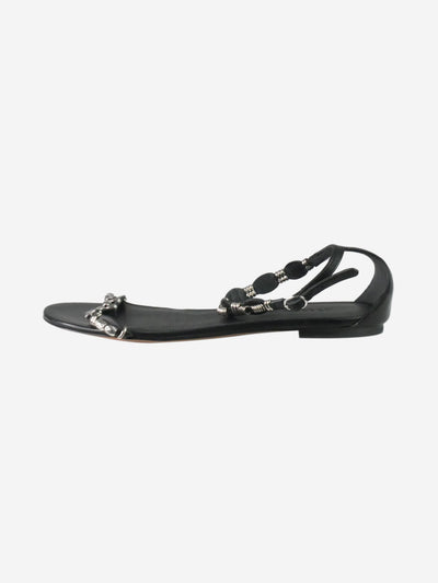 Black beaded flat sandals - size EU 38 Flat Sandals Isabel Marant 