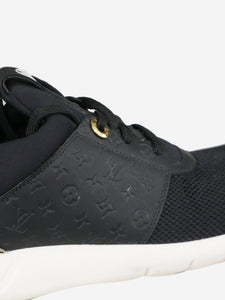 Louis Vuitton Black monogram lace up trainers - size EU 37.5