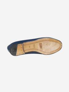 Gucci Blue Princetown horsebit loafers - size EU 36.5