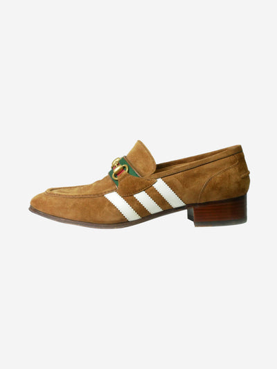Brown Princetown heeled suede loafers - size EU 39.5 Flat Shoes Gucci x Adidas 