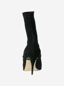 Jennifer Chamandi Black suede pointed toe boots - size EU 41