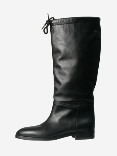 Black leather knee-high boots - size EU 38.5 Boots Gucci 