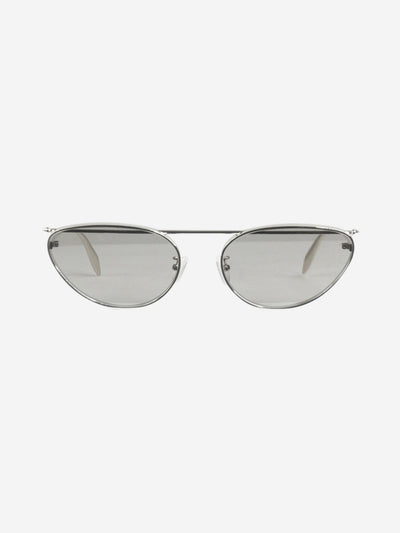 Silver cat eye metal frame sunglasses Sunglasses Alexander McQueen 
