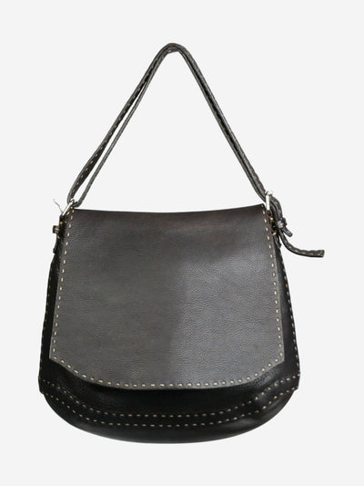 Dark brown leather shoulder bag Shoulder bags Fendi 