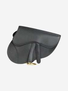 Christian dior Black leather saddle bag
