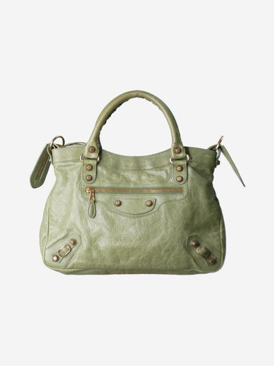 Green classic city bag