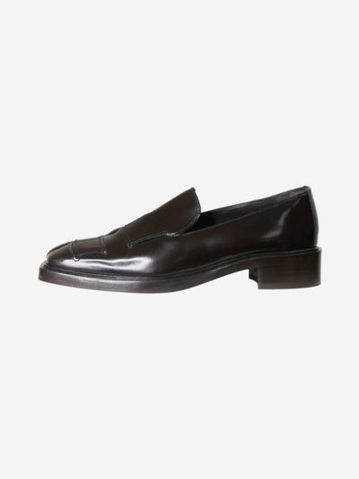 Dark brown Interwoven loafers - size EU 38 Flat Shoes Hereu 
