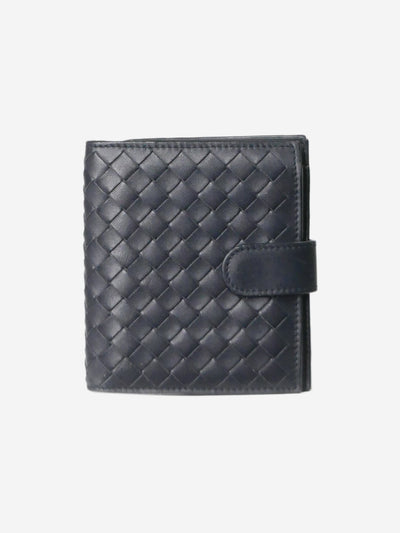 Navy blue Intrecciato bi-fold wallet Wallets, Purses & Small Leather Goods Bottega Veneta 
