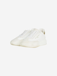 Stella McCartney White leather and suede trainers - size EU 37