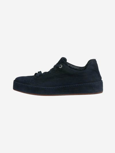 Navy blue suede trainers - size EU 38 Trainers Loro Piana 