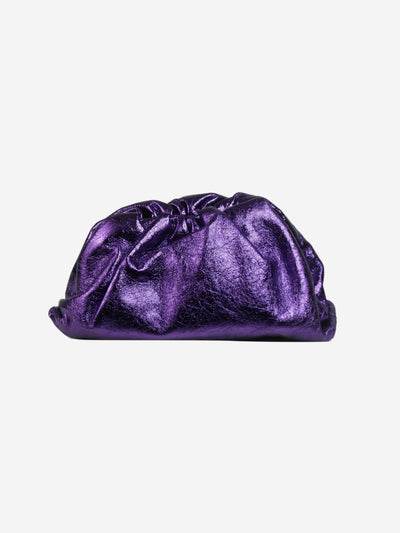 Purple metallic Pouch bag Clutch bags Bottega Veneta 
