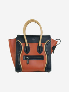 Celine Multicolour Micro Luggage top handle bag