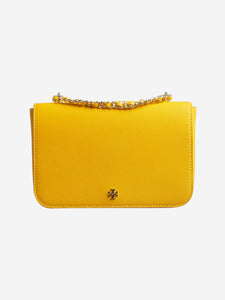 Tory Burch Yellow leather shoulder bag