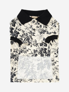 Gucci Cream Herbarium pet polo shirt - size M