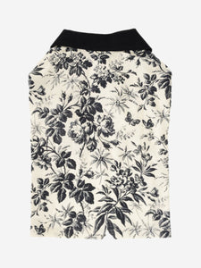 Gucci Cream Herbarium pet polo shirt - size M