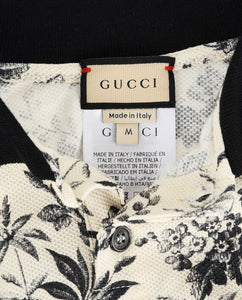 Gucci Cream Herbarium pet polo shirt - size M