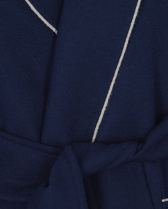 Max Mara Navy blue shawl coat - size UK 6