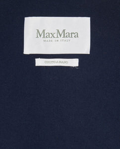 Max Mara Navy blue shawl coat - size UK 6