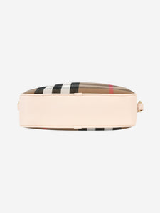 Burberry Pink check camera bag