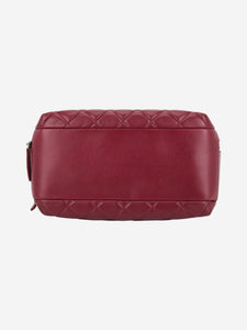 Chanel Burgundy 2015 lambskin quilted Trendy CC Bowling bag