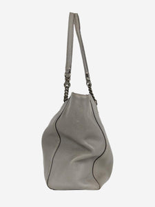 Coach Grey turnlock tote bag