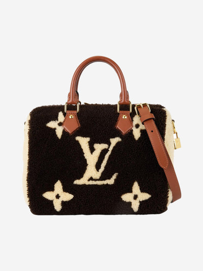 Dark brown and cream 2019 Speedy Bandouliere Teddy 25 bag Shoulder bags Louis Vuitton 